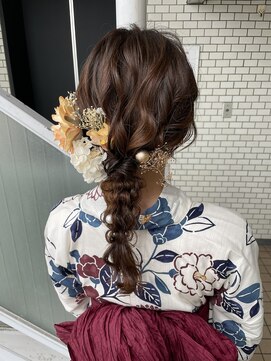フェリーチェ(Felice) 編みおろし ヘアセット 浴衣 結婚式 袴 ヘアアレンジ デート