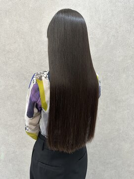 ロンドメリア 天神大名店(Lond Melia) ★ミディアムヘア暗めカラーグランマッシュデザインカラー艶髪★