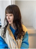 ロング×ゆるパーマ