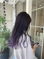 ラウブロッサム 大宮西口店(Lau Blossom) インナーカラー裾カラーグラデーションカラーパープル髪質改善