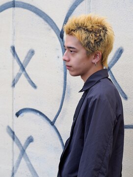 サン(3) スパイキーショート 抜きっぱなしブリーチ 刈り上げなし 2