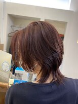 ラゴム 池袋(LAGOM) 切りっぱなしボブ/美髪/ピンクブラウン[池袋/髪質改善]