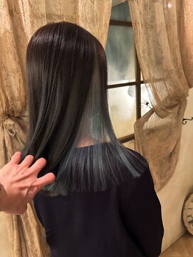 アンテナ(ANTENA) 大人ミディ☆白髪ぼかしインナーカラー☆★40代お客様施術後★☆