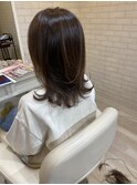 レイヤースタイルレイヤーカットロングレイヤー小顔スタイル