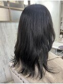 暗髪で作る、ナチュラルカール