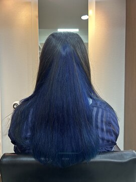 リーベ 秋津店(Liebe) インナーカラー、ブルー