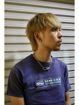 ザワワ(ZAWAWA) ブロンドメンズウルフ