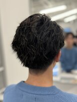 バース 梅田中崎町店(BIRTH)&nbsp;フェザーパーマシャドーパーマセンターパート韓国メンズパーマ