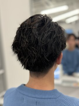 バース 梅田中崎町店(BIRTH) フェザーパーマシャドーパーマセンターパート韓国メンズパーマ