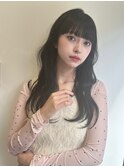 ナチュラルロングウルフレイヤー10代20代30代韓国ヘア