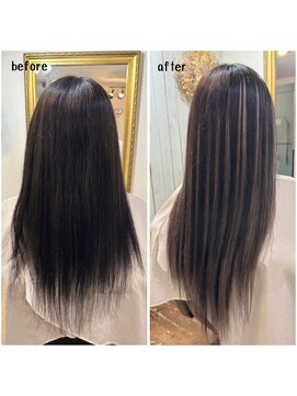 エクステンション キュー(extension Q) プルエクステ/ダイヤモンド毛質52cm(胸下)（特色）