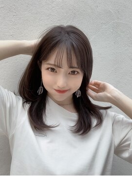 アフロート ルヴア(AFLOAT RUVUA) 20代30代大人かわいいセミロングヘア★グレージュ