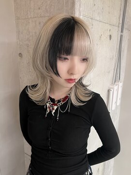 ソル ジングウマエ(SOL JINGUMAE) ☆ハイトーンデザインウルフカット