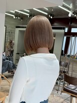 ヲタク(wotaku.)&nbsp;ミルクティーベージュくすみベージュダブルカラーハイトーンボブ