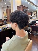 メンズマッシュ　シャドウパーマ