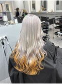 ホワイトカラー×オレンジグラデーション