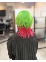 ゲート(GATE.)&nbsp;＊SAKI＊黄緑×ピンクレッド