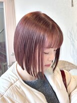 トト 船橋店(toto.)&nbsp;前髪顔周りカットピンクベージュアンブレラカラーイメチェン船橋