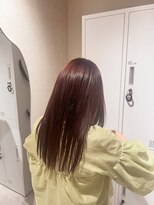 エレノア 四条烏丸店(Eleanor) 【寺西】艶ピンクブラウン白髪ぼかし