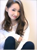 Saphir☆ゆるウェーブロング♪グレーアッシュ「似合わせカット」