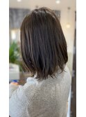 カーキアッシュ 外ハネボブ