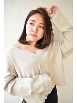 オーロ 西大寺店(ORO) イメチェン☆内巻きが可愛いロングボブ!