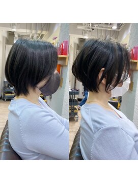 アヴァロン(AVALON) 美シルエット大人ショート・くびれと立体感・前髪なし【BISA】