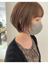 カウチ 板橋本町店(kauti)&nbsp;丸みショートボブ×柔らかベージュ