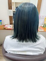 美容室 カノン(Kanon) ブルーグリーンカラー