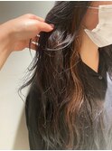 ロング×ベージュ イヤリングカラー