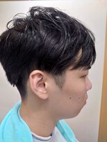 スマイル(Smile) マッシュ ツーブロック ショート ビジネスマン 学生、黒髪