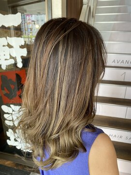 アヴァンス 天王寺店(AVANCE.) バレイヤージュ×ベージュ