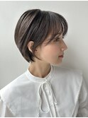 【エレン池袋】小顔カット×大人気ショートボブ 薄め前髪