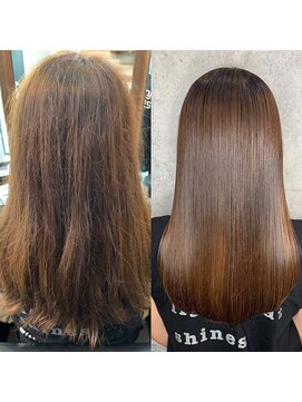 ユアーズヘア 新宿WEST(youres hair) 髪質改善 水素トリートメント 酸熱トリートメント ストレート