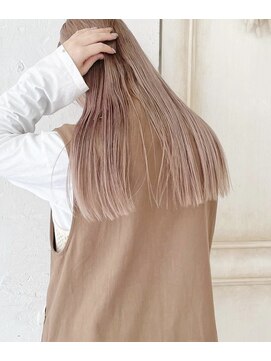 ロイリー バイ ローウェ 立川(Loely by Louwe) ベージュ/ハイトーン/レイヤー/ボブ/立川/髪質改善/ヘアセット