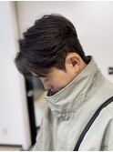 ジェンダーレス韓国風センターパート