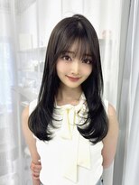 ハピネス 梅田茶屋町店(HAPPINESS)&nbsp;ロングレイヤー/韓国ボブ/髪質改善/顔まわり/ブリーチなし