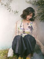 カバーヘア ブリス 志木南口駅前店(COVER HAIR bliss)&nbsp;ひし形レイヤーカットボブパーマ韓国風ウェットヘアtk4志木