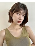 外はねレイヤーボブ/くびれヘア