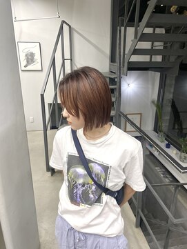 ヘアー アイス 御器所本店(HAIR ICI) 20代30代大人可愛い小顔前下がりパッっとボブ