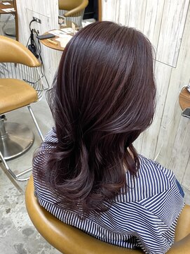 ロンドアジュール 横浜(Lond azur) ミニウルフレイヤーカット顔周りカット前髪カット韓国ロング横浜