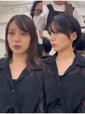 黒髪ショート30代40代50代白髪ぼかしショートボブ絶壁解消下村