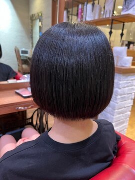 ヘアサロン アティリー(Hair Salon Attirer) 西梅田/ボブ/グレーベージュ/白髪ぼかし/ハイライト/ベージュ