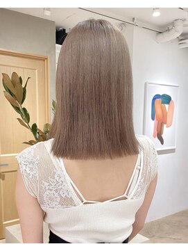 ローレン(LOREN) 黒髪/ボブルフ/ネビージュ/小顔/ワンレン/栄/髪質改善/前髪