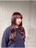 ボルドー秋カラー高知美容院
