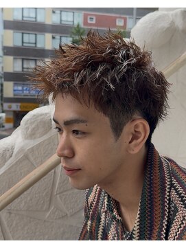 キングオブヘア バイ ノイズ 梅田茶屋町店(KING of hair by NOISM) スパイキーショート/短髪/メンズカラー