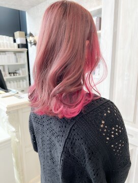 キャアリー(Caary) 福山キャアリー20代30代40代50代60代Caary波巻き外ハネフピンク