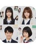 スクールカット《中高校生》　￥3,200（税込み）