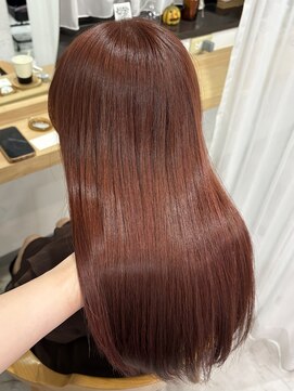 リュンヌ(Lune) レッドブラウンカラー/ブリーチなしダブルカラー/暖色系/YU312