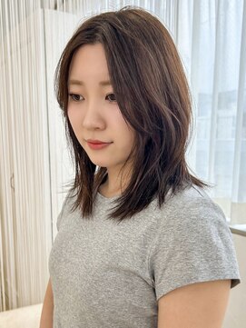 【Nico】佐藤有華／レイヤーボブ／マロンベージュ／伸ばしかけ